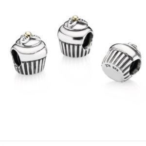 Pandora Two-Tone Cupcake Charm